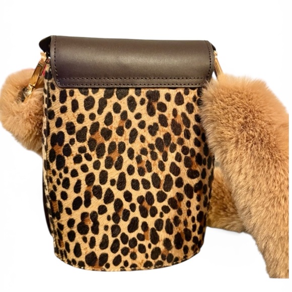 Kate Spade Blinx 3D Owl Leopard Calf Hair Crossbody Bag - Picture 2 of 5